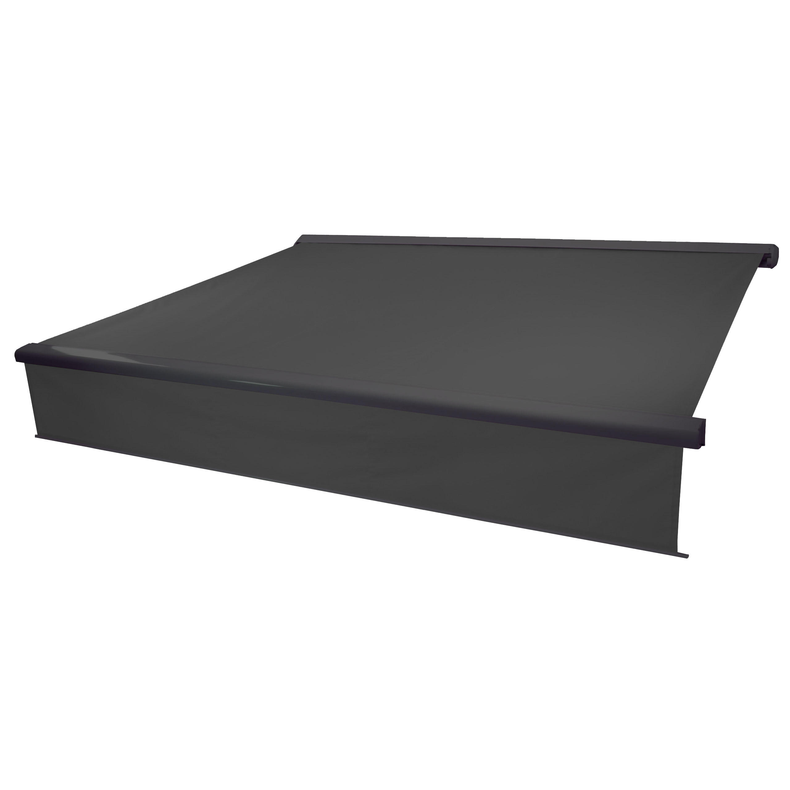 KASSETTEN-MARKISE VOLANT AUSFAHRBAR Anthrazit, Anthrazit - Anthrazit, Textil (400/15/300cm) - MCW