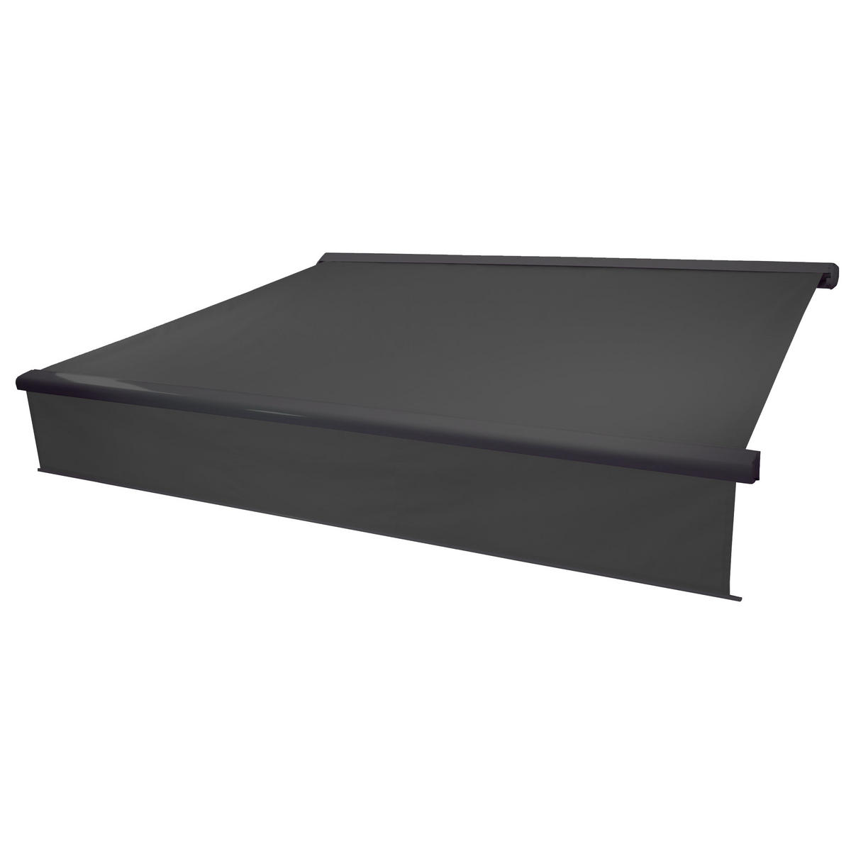 KASSETTEN-MARKISE VOLANT AUSFAHRBAR Anthrazit, Anthrazit - Anthrazit, Textil (500/15/300cm) - MCW