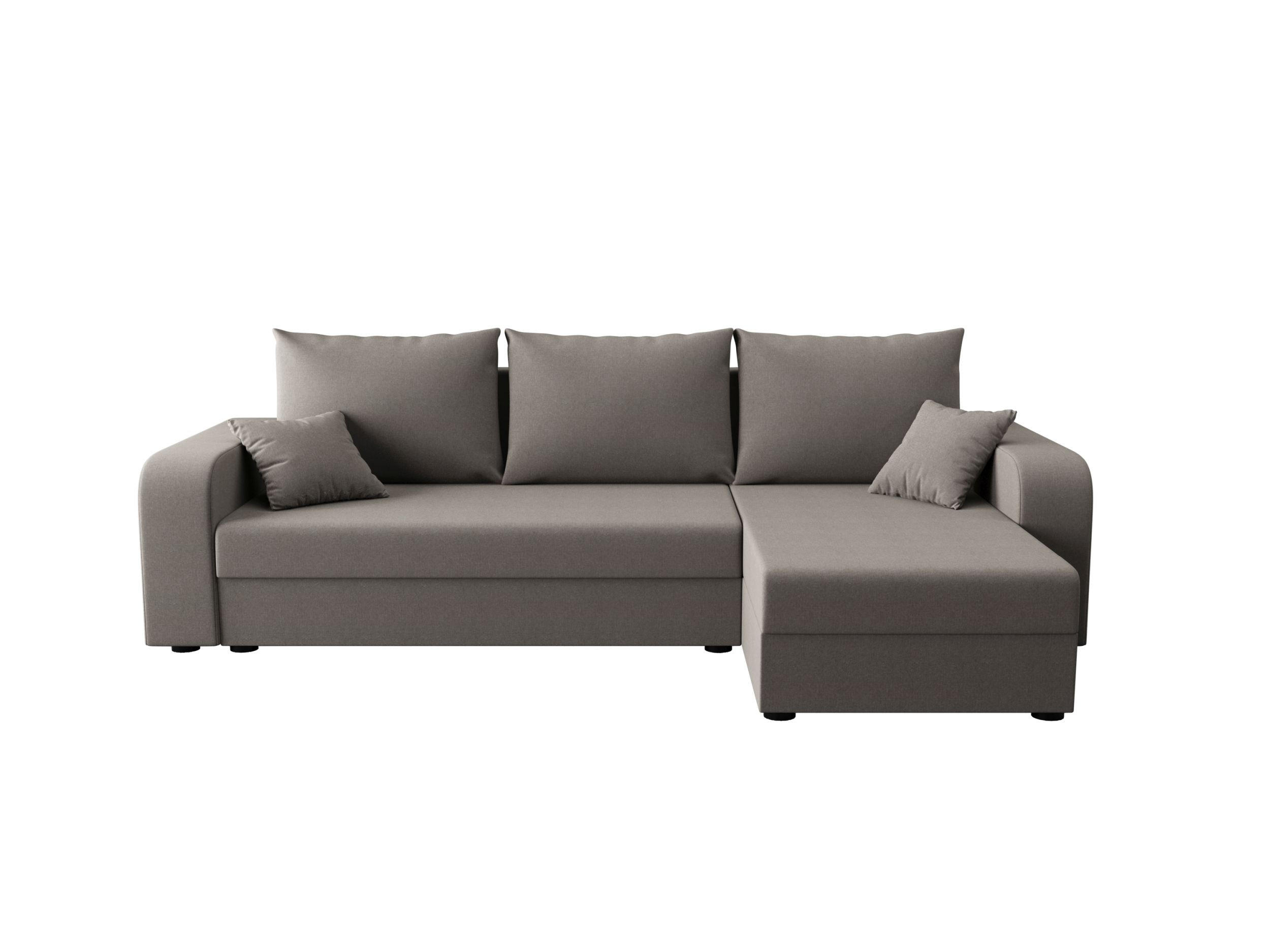 ECKSOFA HEWLET L BIS Sawana 21 Rechts mit Schlaffunktion - Grau, Textil (240/140cm) - Bedante