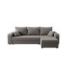 ECKSOFA HEWLET L BIS Sawana 21 Rechts mit Schlaffunktion - Grau, Textil (240/140cm) - Bedante