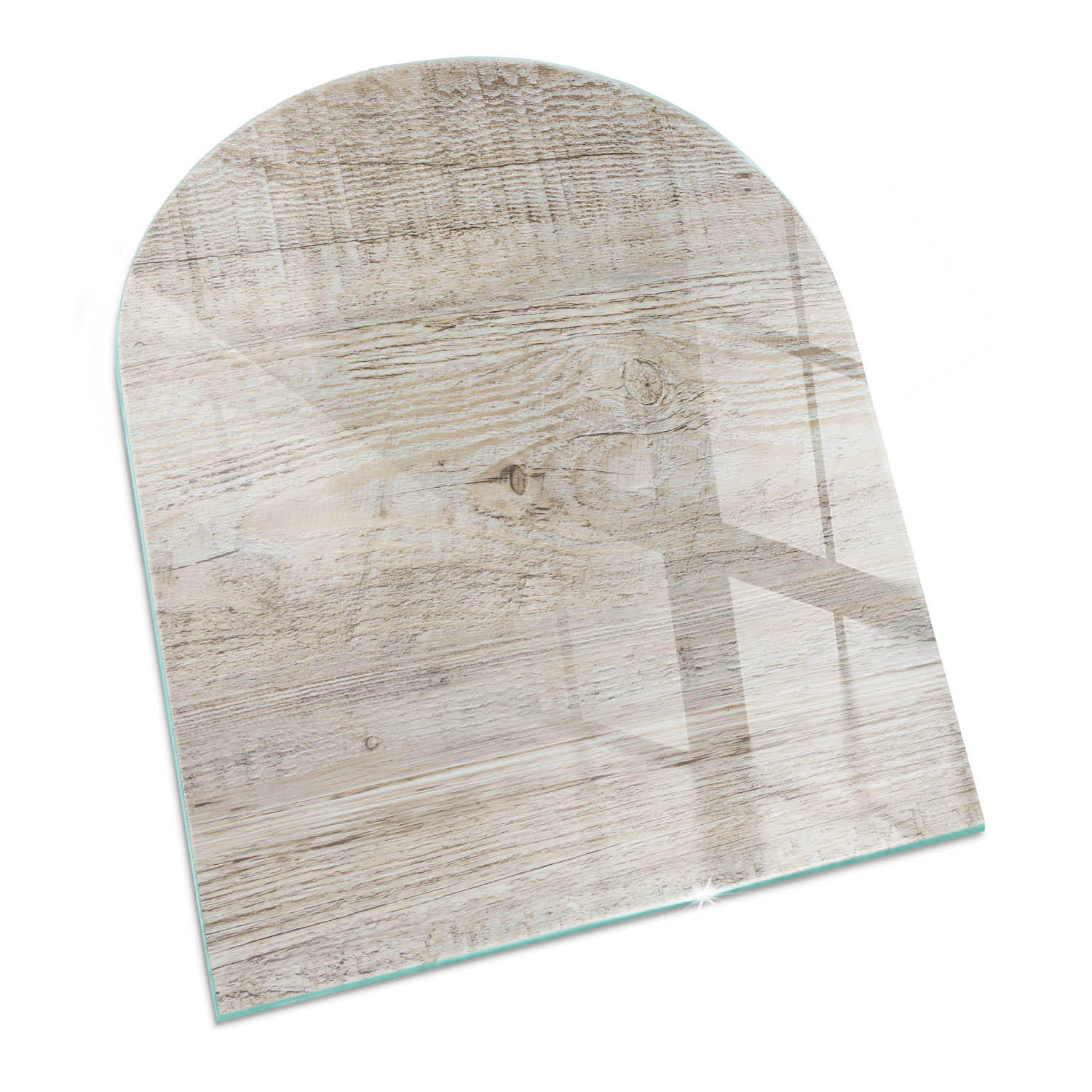 GLASPLATTE für Kamin 80x70 cm Beige - Beige, Glas (80/70/0.4cm) - ArtPrintCave
