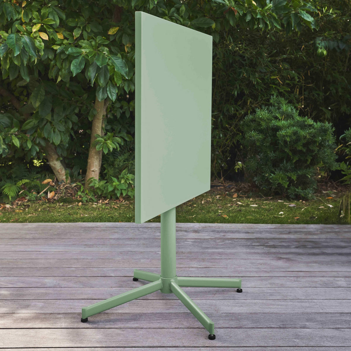 GARTENTISCH , klappbar, Salbeigrünen - Hellgrün, Metall (70/70/72cm) - Oviala