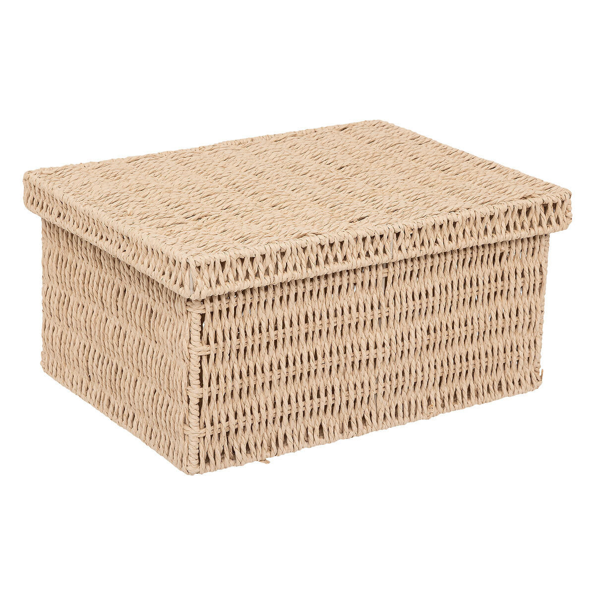 DOKUMENTENBOXEN mit Verschluss Kord - Braun, Papier (28/18/38cm) - 5five Simply Smart