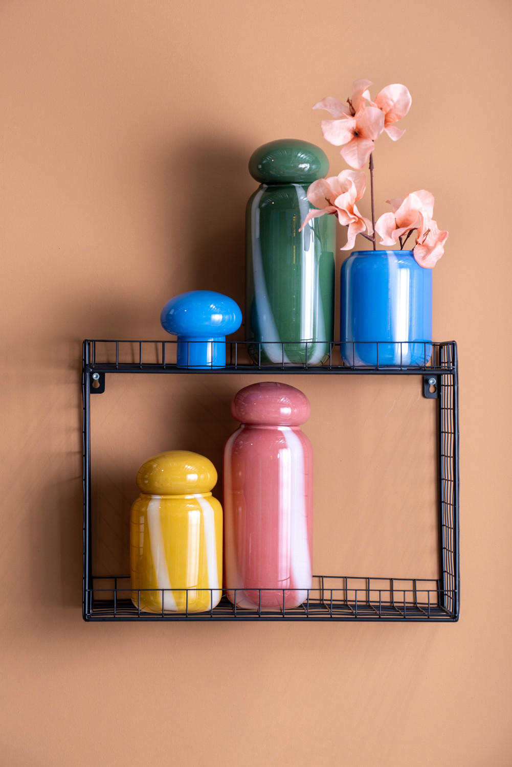 VASE Dulce Raya 10/10/25 cm - Pink, Glas (25cm) - Present Time