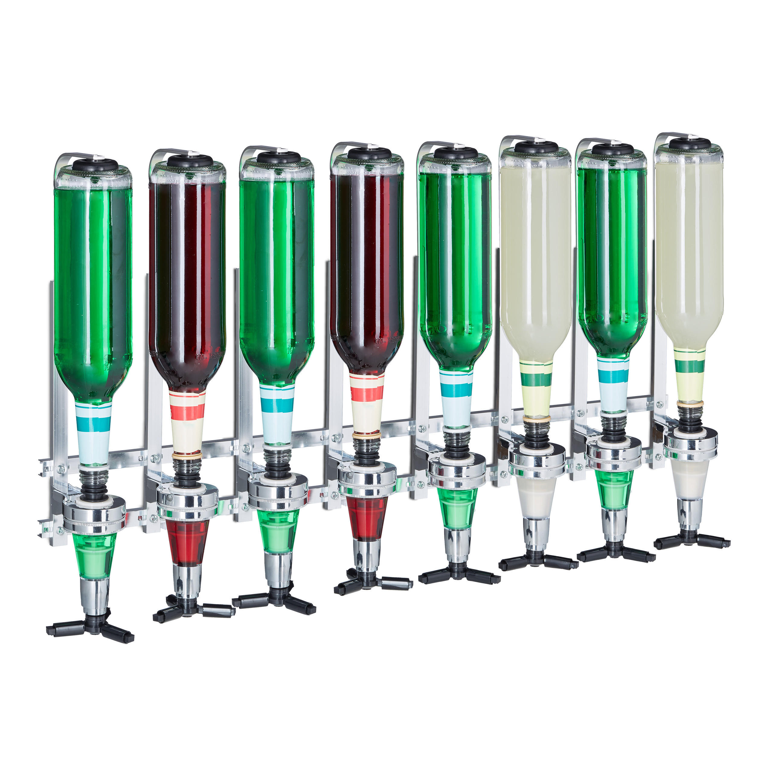 BARBUTLER - Silberfarben, Kunststoff/Metall (73/36/11cm) - Relaxdays