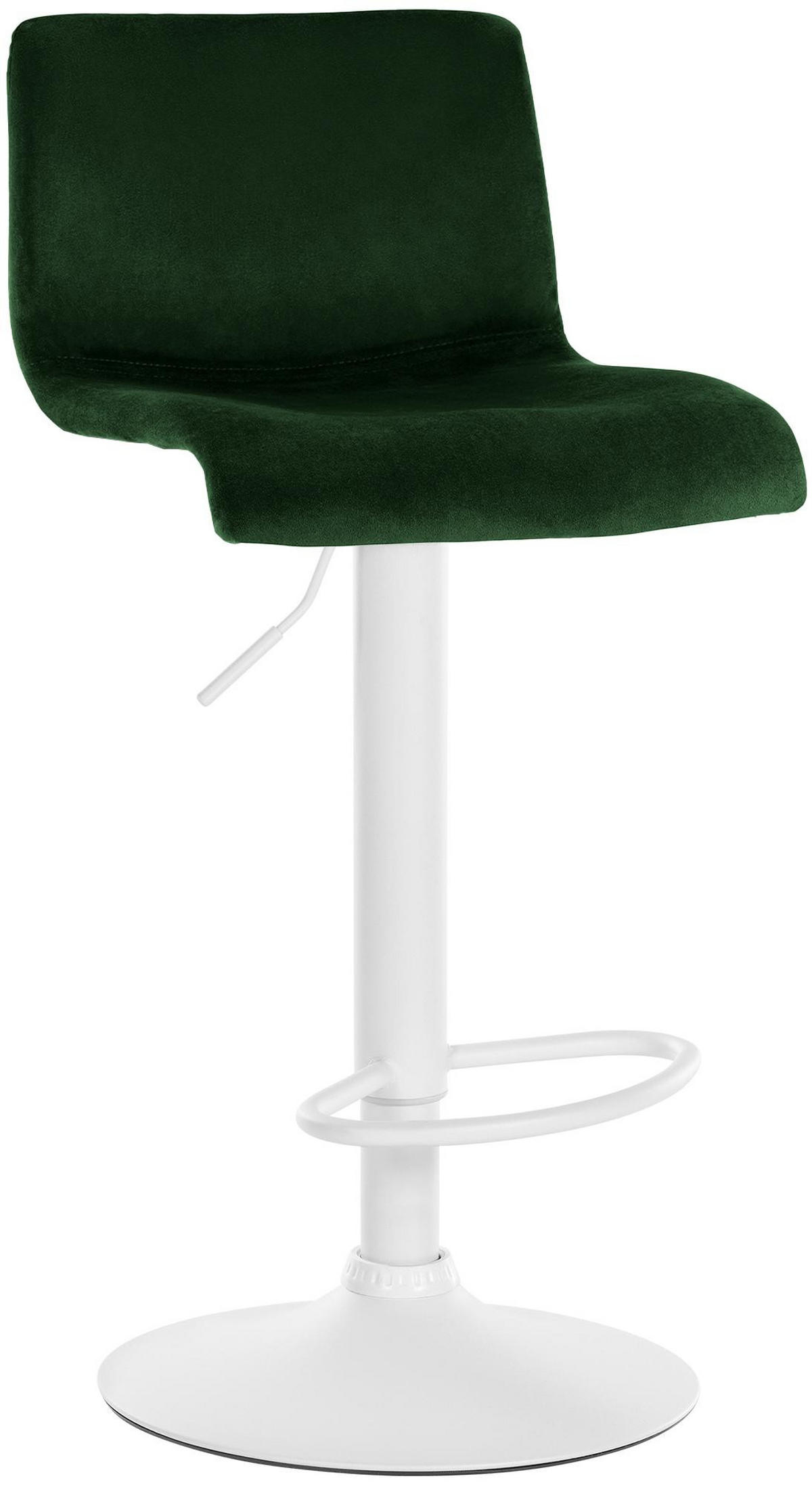 BARHOCKER Samt Grün - Grün, Textil (39/83/36cm) - CLP