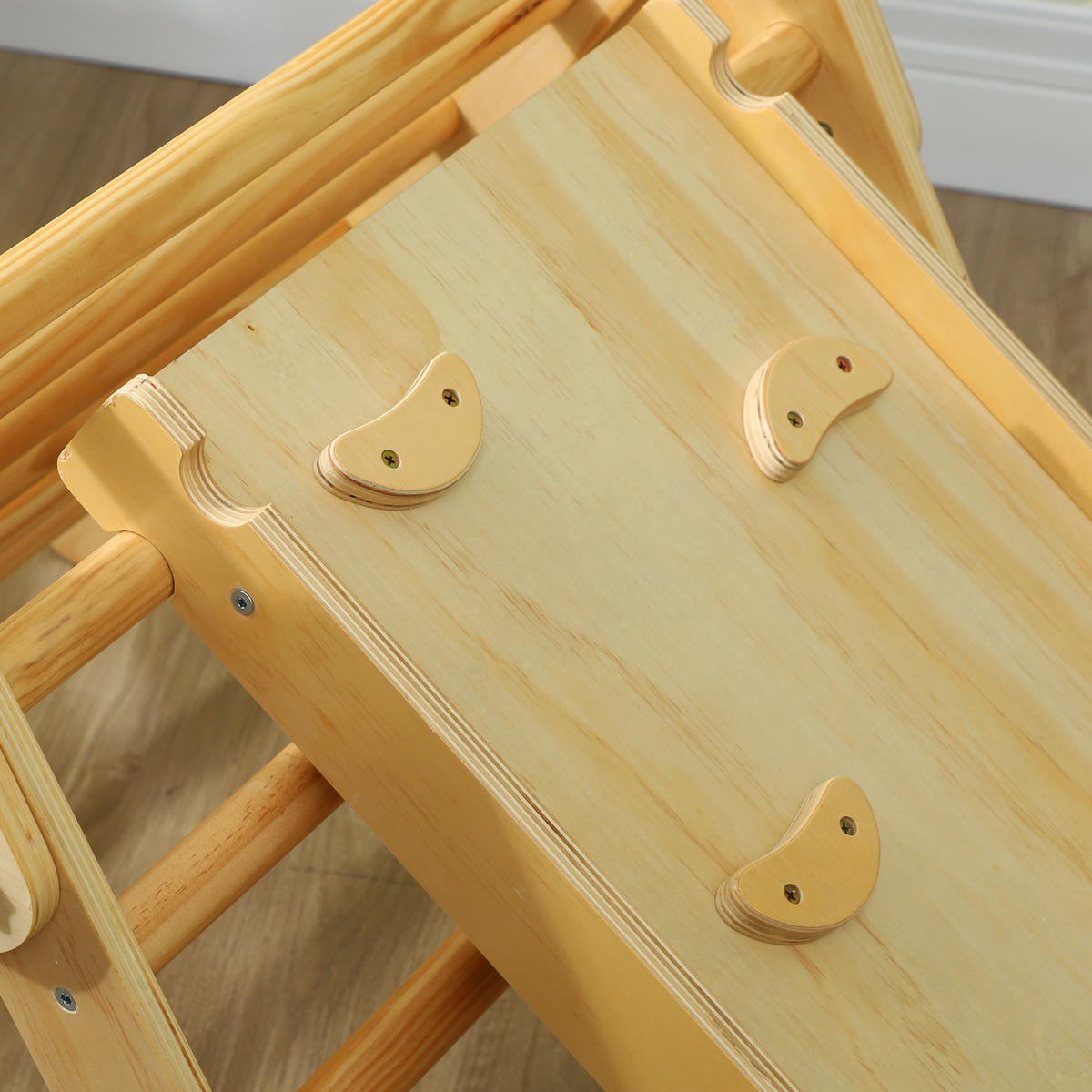 KINDER-KLETTERSET DE-09802 Holz - Naturfarben, Holz (64.5/59/147cm) - ComfortXL