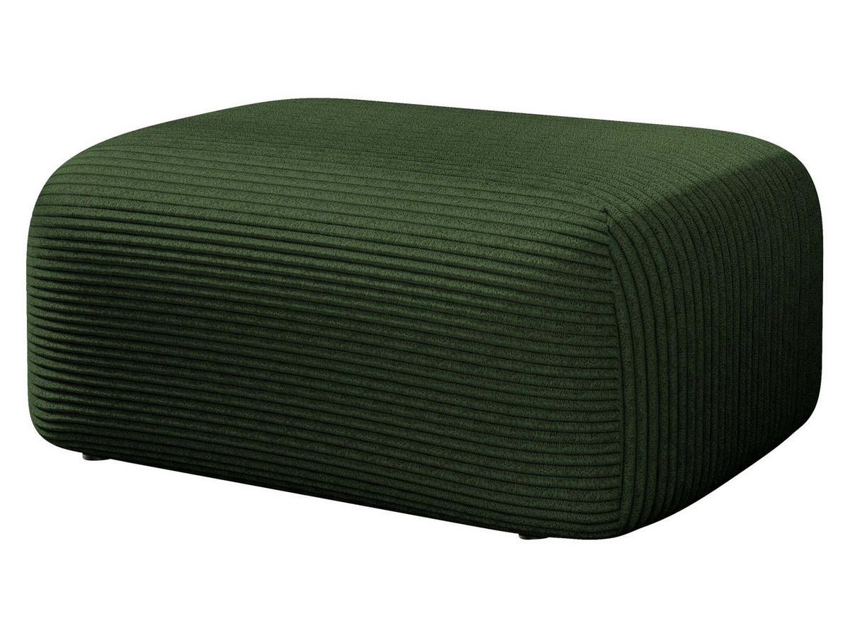 POLSTERHOCKER Piano Cord - Schwarz/Grün, Holz/Kunststoff (70/38/55cm) - MIRJAN24