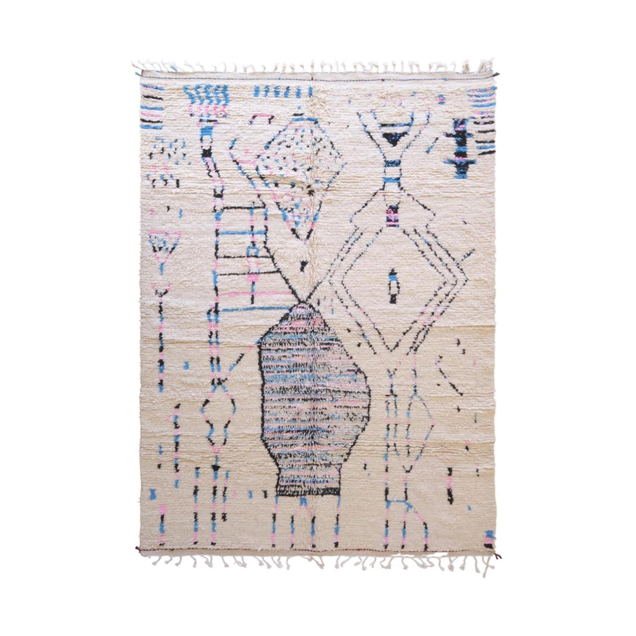 BERBERTEPPICH aus reiner Wolle 193x 291 cm - Multicolor, Naturmaterialien (193/291cm) - AFK Living