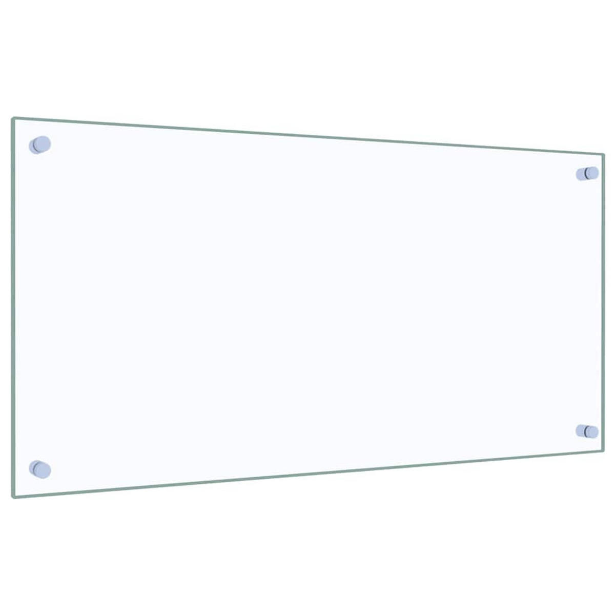 KÜCHENRÜCKWAND Glas 80x40 cm Transparent Wand-Spritzschutz - Transparent, Glas (80/40/0.6cm) - DELUKE