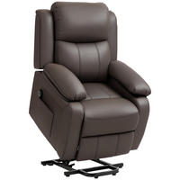 FERNSEHSESSEL DE-15401 elektrisch verstellbar mit Aufstehhilfe Braun - Braun, Leder (76/105/90cm) - ComfortXL