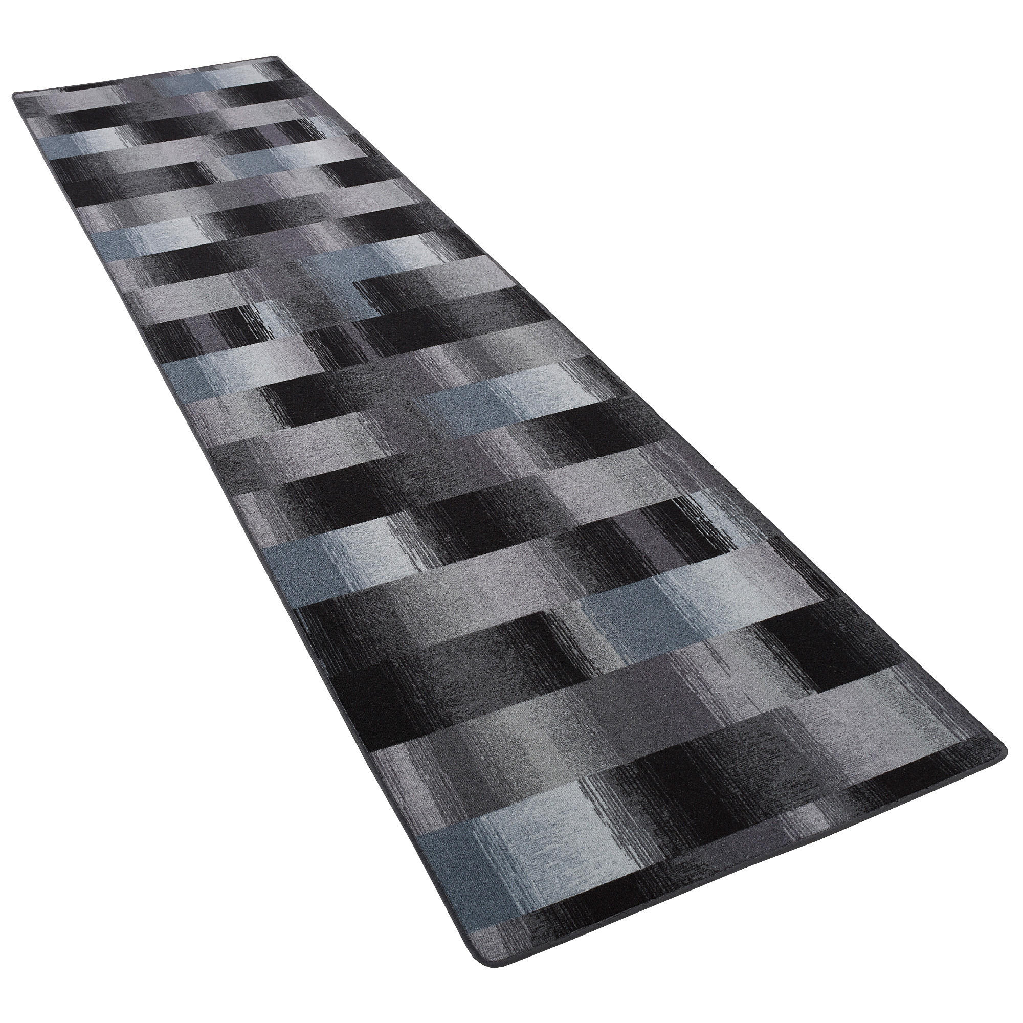 Thumbnail - Snapstyle Velours, Blau, Textil, 80x160 cm, Teppiche & Böden, Teppiche, Teppichläufer