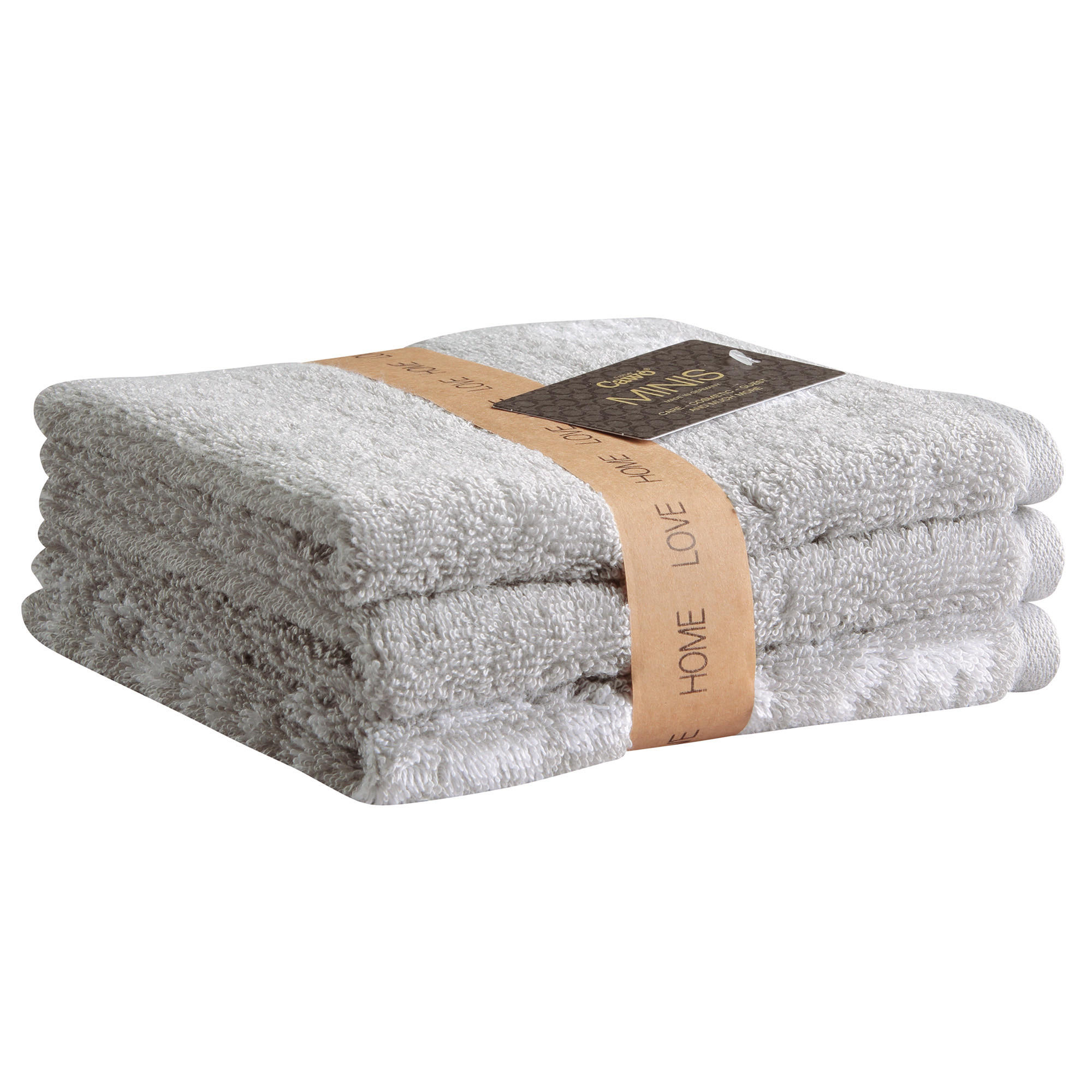 SEIFTÜCHER 3ER SET MINIS MIX 9909 PLATIN - 76 - Grau, Textil (30/30cm) - Cawoe