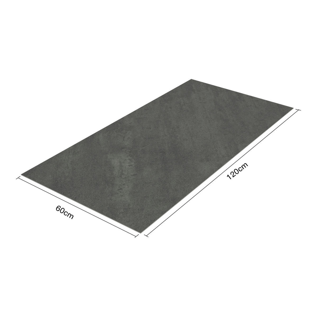 DUSCHRÜCKWAND-SET 8 TLG. Bladel - Dunkelgrau, Kunststoff (60/120/0.3cm) - [neu.haus]
