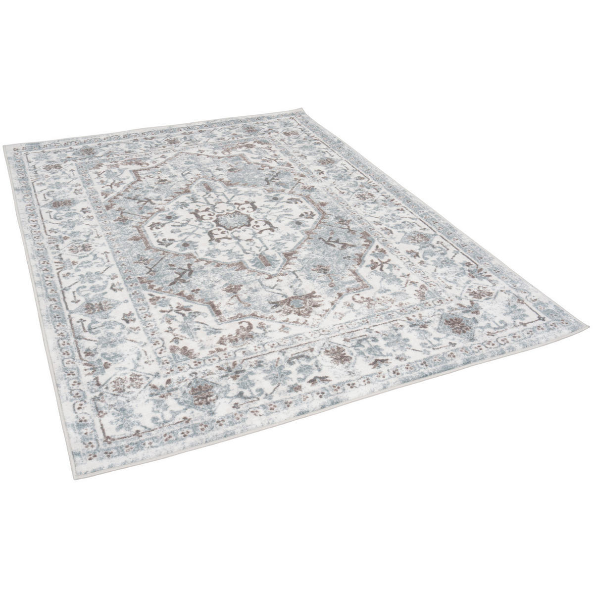 DESIGNER TEPPICH TAWIRA VINTAGE KLASSIK - Blau/Creme, Textil (80/160cm) - Pergamon