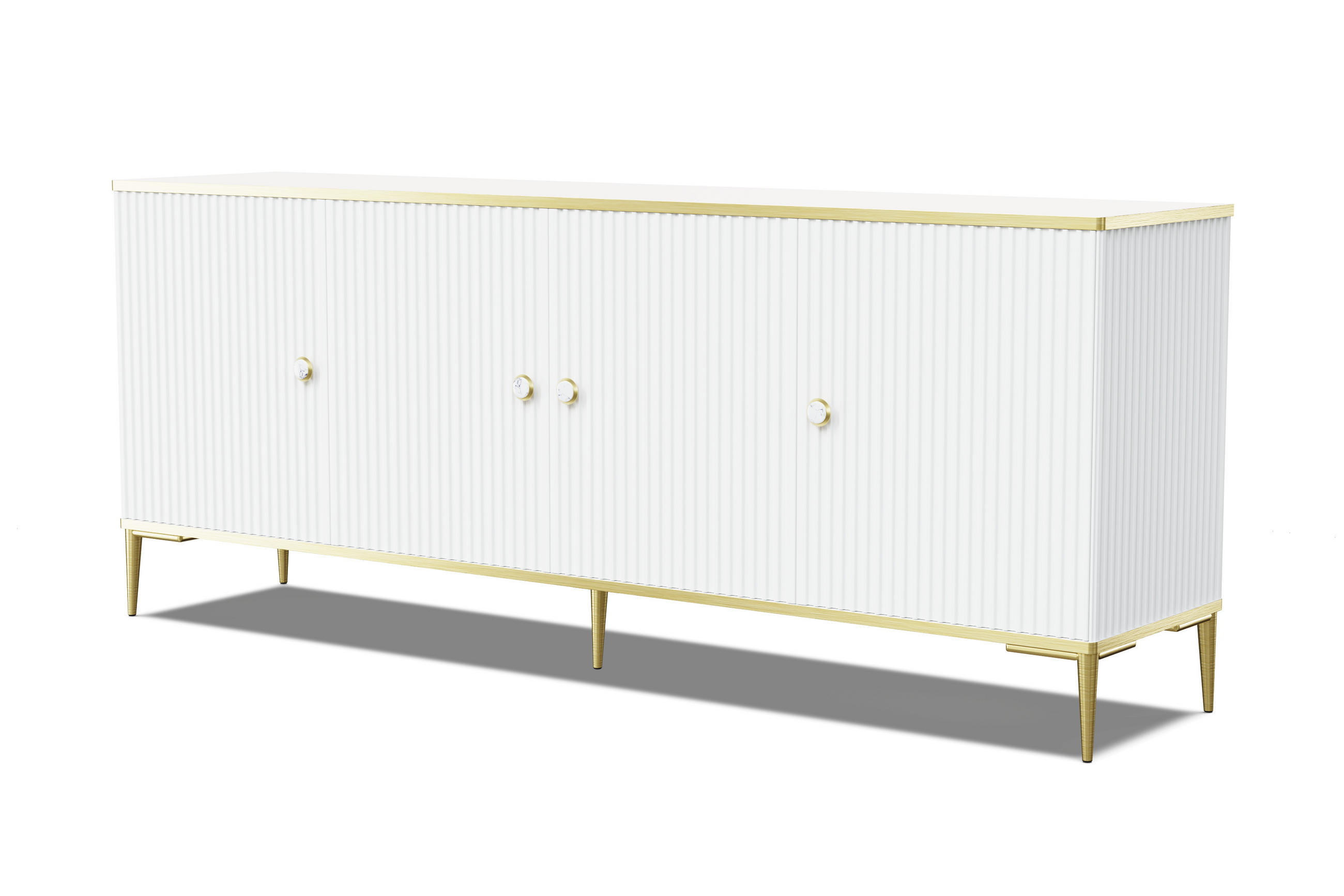 Raumhirsch Furniture Kommode Weiß 182x73x40 cm