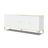 KOMMODE Weiß, Gold 182/73/40 - Weiß, Holzwerkstoff (182/73/40cm) - RAUMHIRSCH FURNITURE