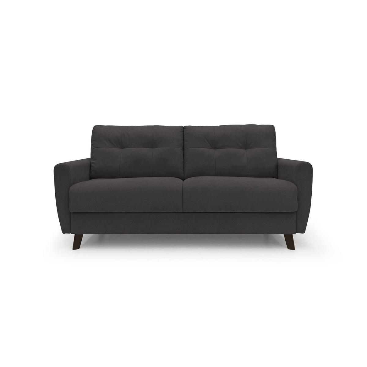 SCHLAFSOFA Callisto - Schwarz, Textil (208/97/96cm) - Divani.store