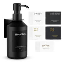 SEIFENSPENDER Wandmontage Schwarz 500ml - Schwarz, Kunststoff (8/23/8cm)