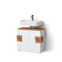WASCHBECKENUNTERSCHRANK Tanaro Weiß 73.1 x 64 cm - Weiß, Holzwerkstoff (73.1/64/37cm) - Livinity®