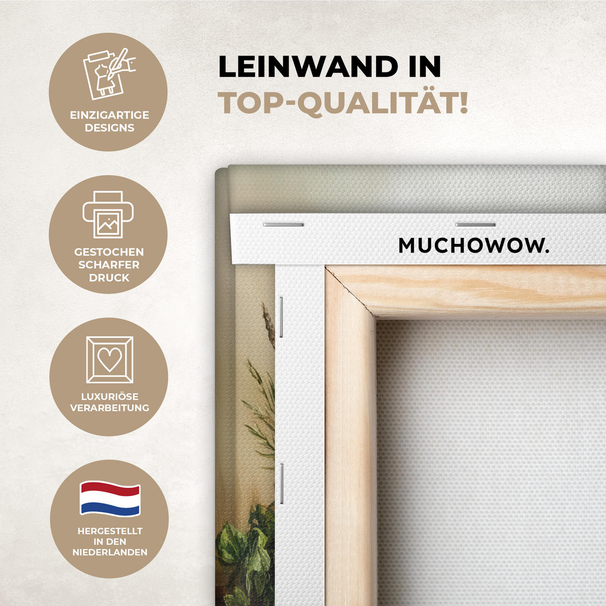 LEINWANDBILD Stilleben - Kräuter - Gewürze - Früchte - Farbenfroh 30x20 cm - Grün, Textil (30/20cm) - MuchoWow