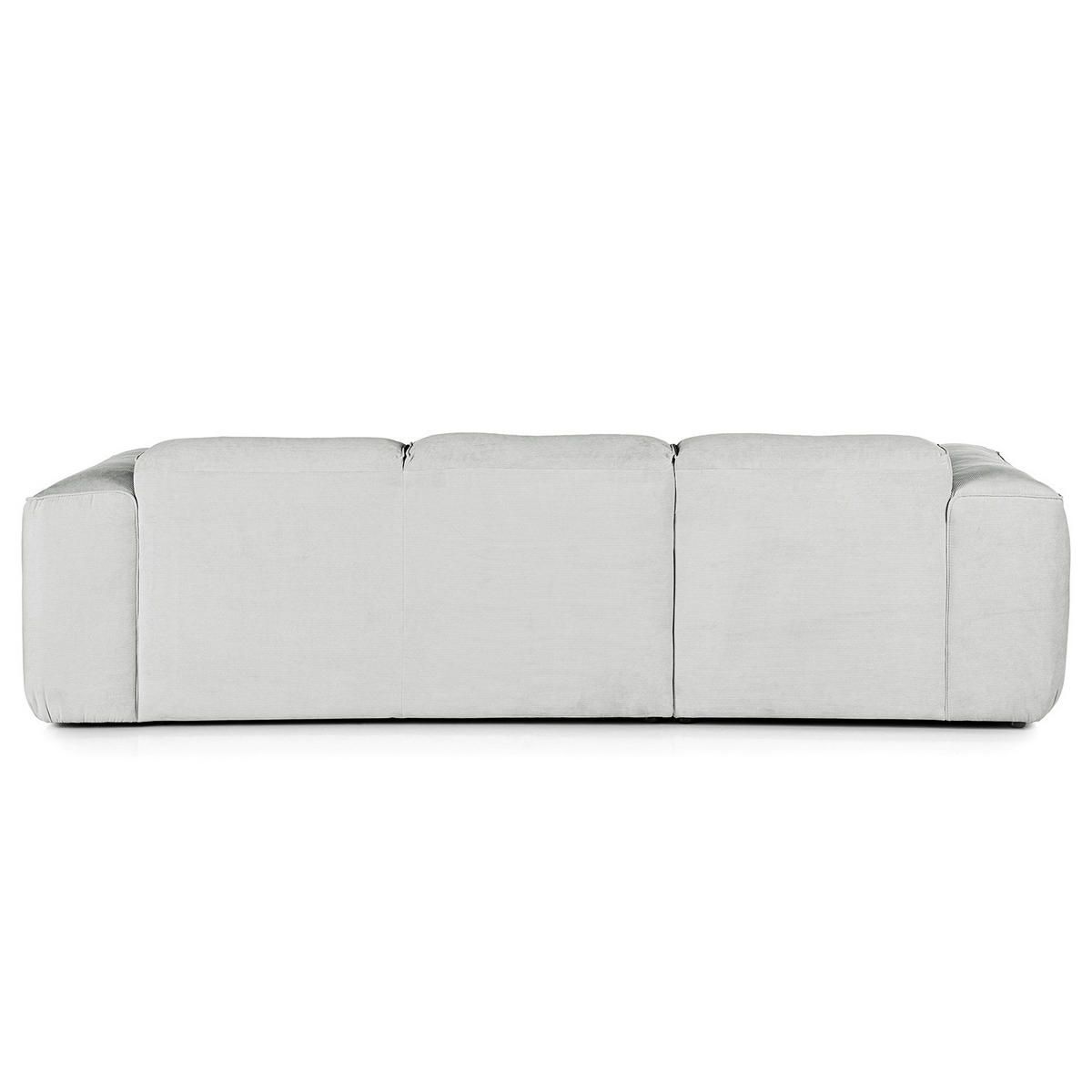 3-SITZER ECKSOFA mit Longchair - Schwarz/Grau, Kunststoff/Textil (251/173cm) - home24