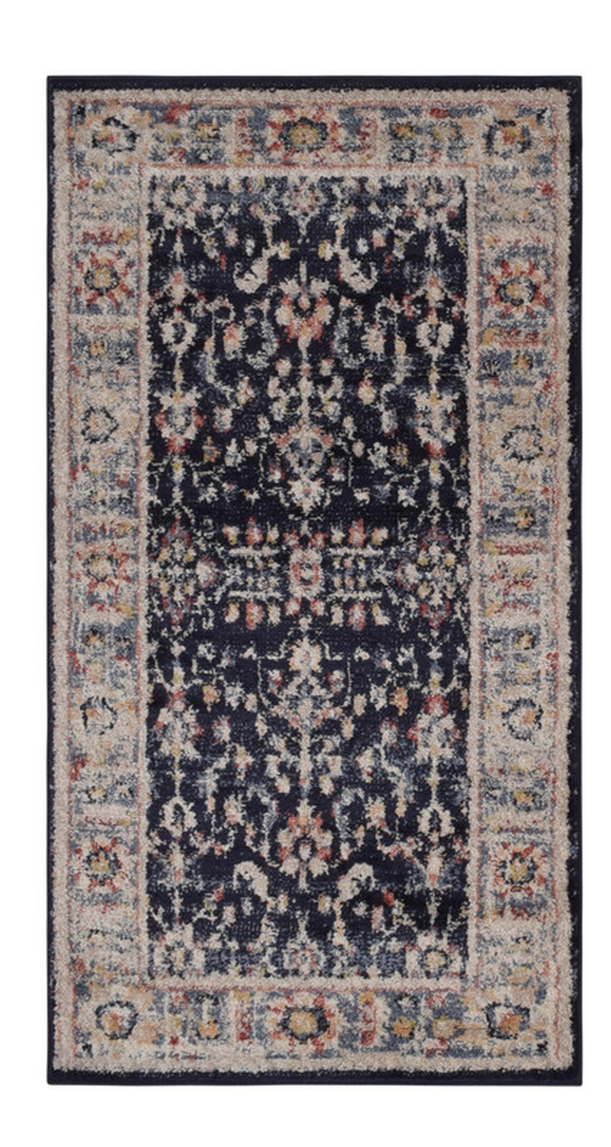 HEATSET-TEPPICH Florence Dunkelblau/Beige 160x230 cm - Multicolor, Textil (160/230cm) - Vercai Rugs