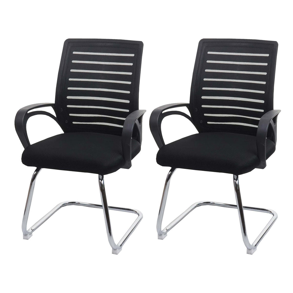 KONFERENZSTUHL Schwarz - Schwarz, Textil (60/94/49cm) - MCW