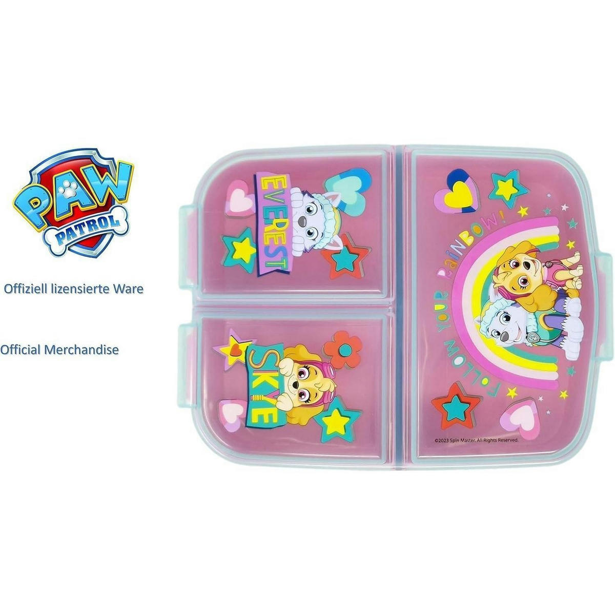BROTDOSE mit Fächern Paw Patrol M - Multicolor, Kunststoff (14/4/18cm)