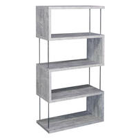 REGAL Elga 66x33x126 aus Holzwerkstoff in der Farbe beton - Grau, Kunststoff (66/126/33cm) - 58aufmkessel