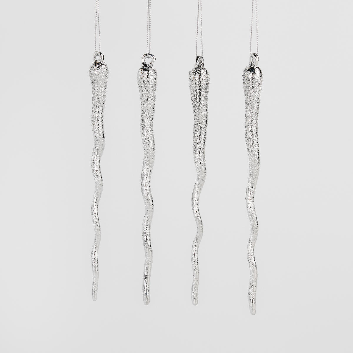 CHRISTBAUMANHÄNGER Glace, Transparent, 22 x 11.5 x 2.5 cm, Dekorative Weihnachtsdeko - Transparent, Kunststoff (2.5cm) - home&you