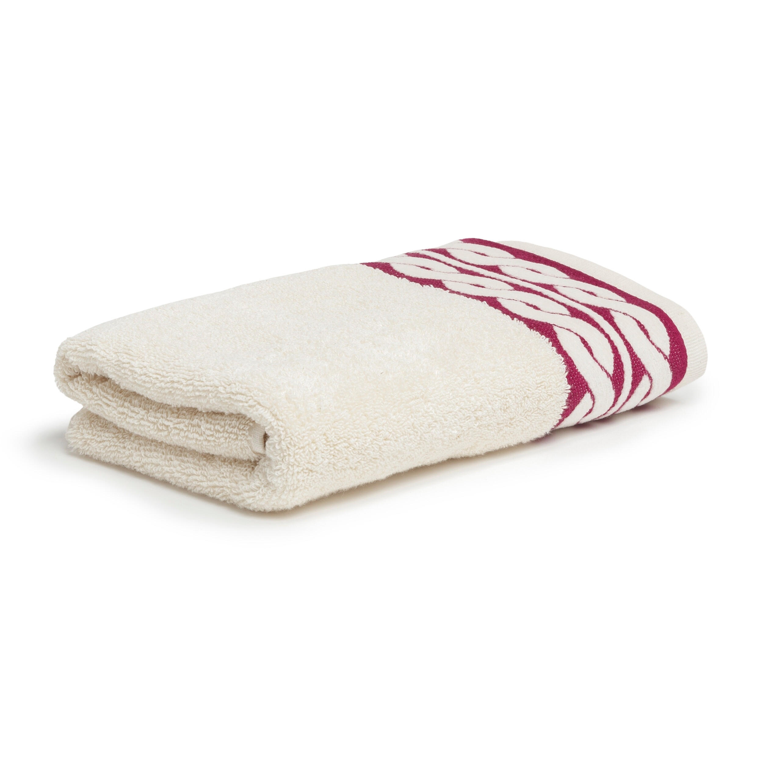HANDTUCH COSY KNITS - Lila/Naturfarben, Textil (50/100cm) - MÖVE