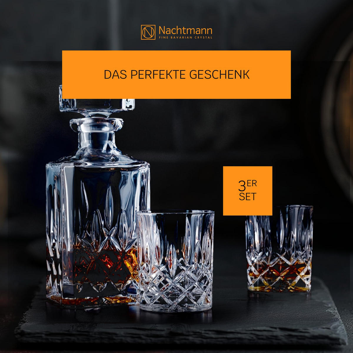 WHISKYSET Noblesse transparent 3er Set - Transparent, Glas (0.001L) - Nachtmann
