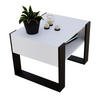 COUCHTISCH Karo65 65/45/53,6 - Schwarz/Weiß, Holzwerkstoff (53/65/45cm) - RAUMHIRSCH FURNITURE