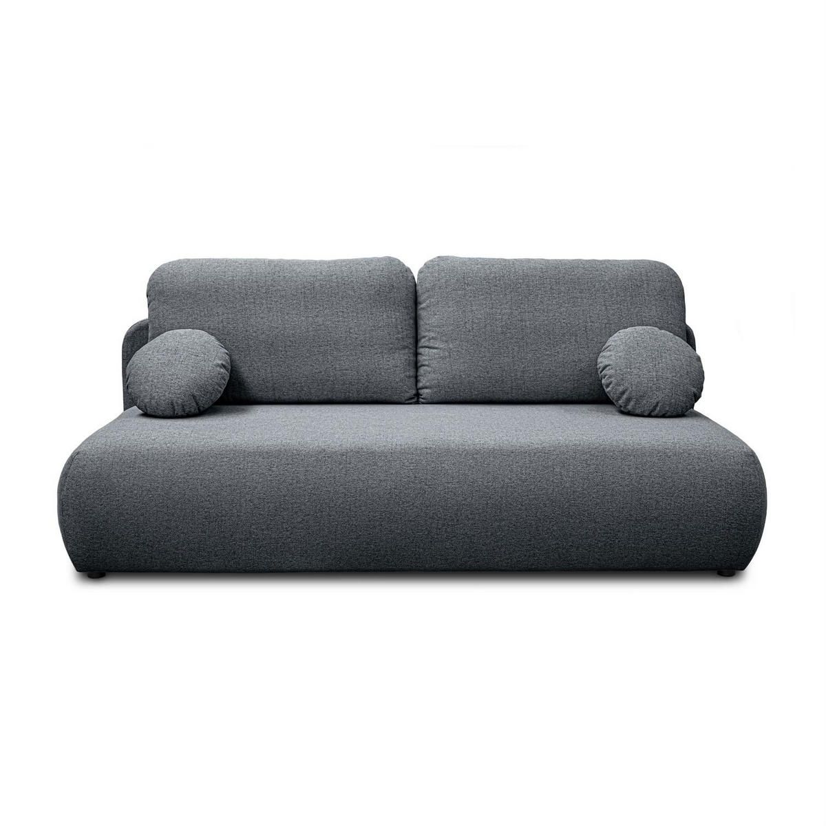 Schlafsofa CLAIRE, zweisitzig, mit Schlaffunktion, Neve 90 - Grau, Textil (208/90/95cm) - Lookway