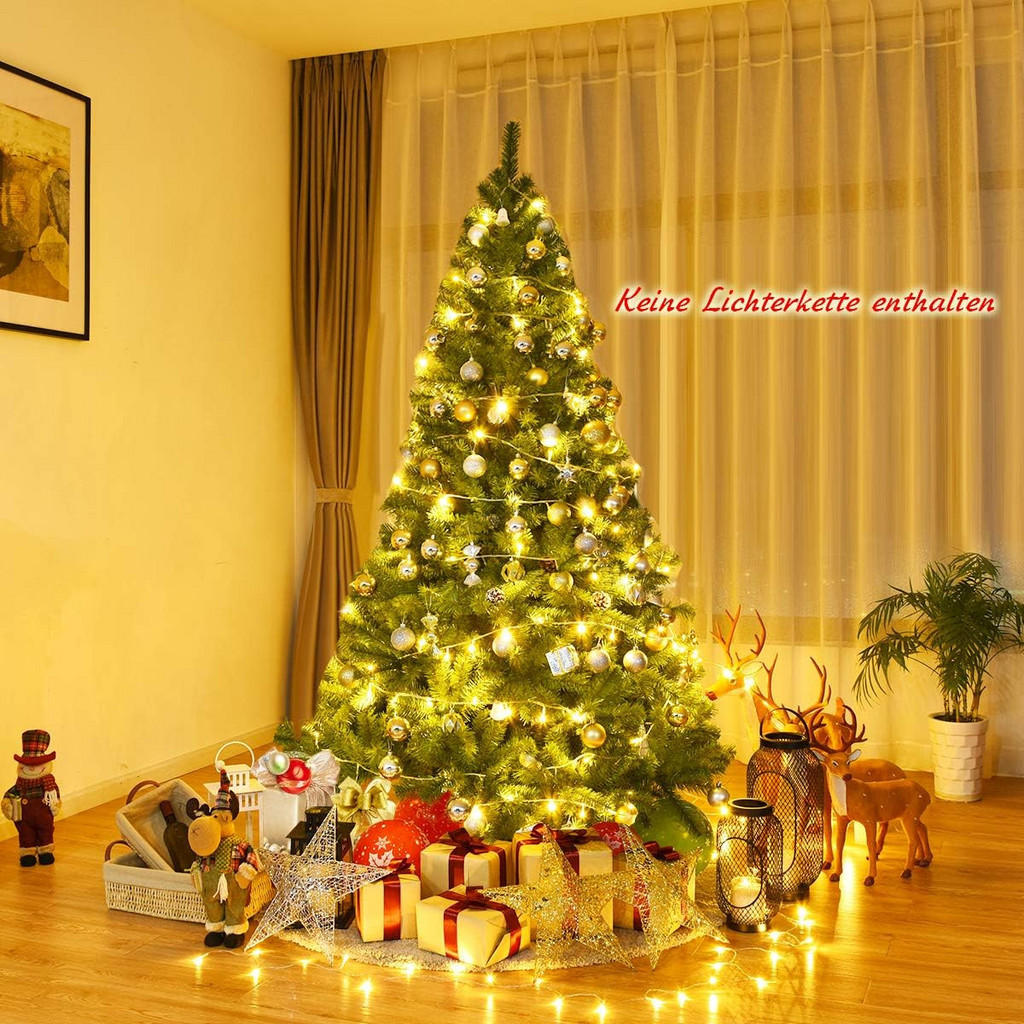 Thumbnail - Costway Weihnachtsbaum, Grün, Kunststoff, 225 cm, Dekoration, Weihnachtsdekoration, Weihnachtsbäume & Zubehör