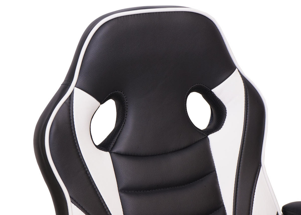 BÜROSTUHL Schwarz, Weiß - Schwarz/Weiß, Textil (63/119/64cm) - MCW