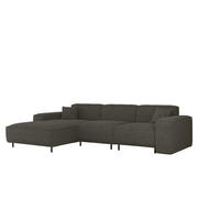 ECKSOFA Gloria In Scala - Anthrazit, Holzwerkstoff/Textil (165/266cm) - Fun Möbel