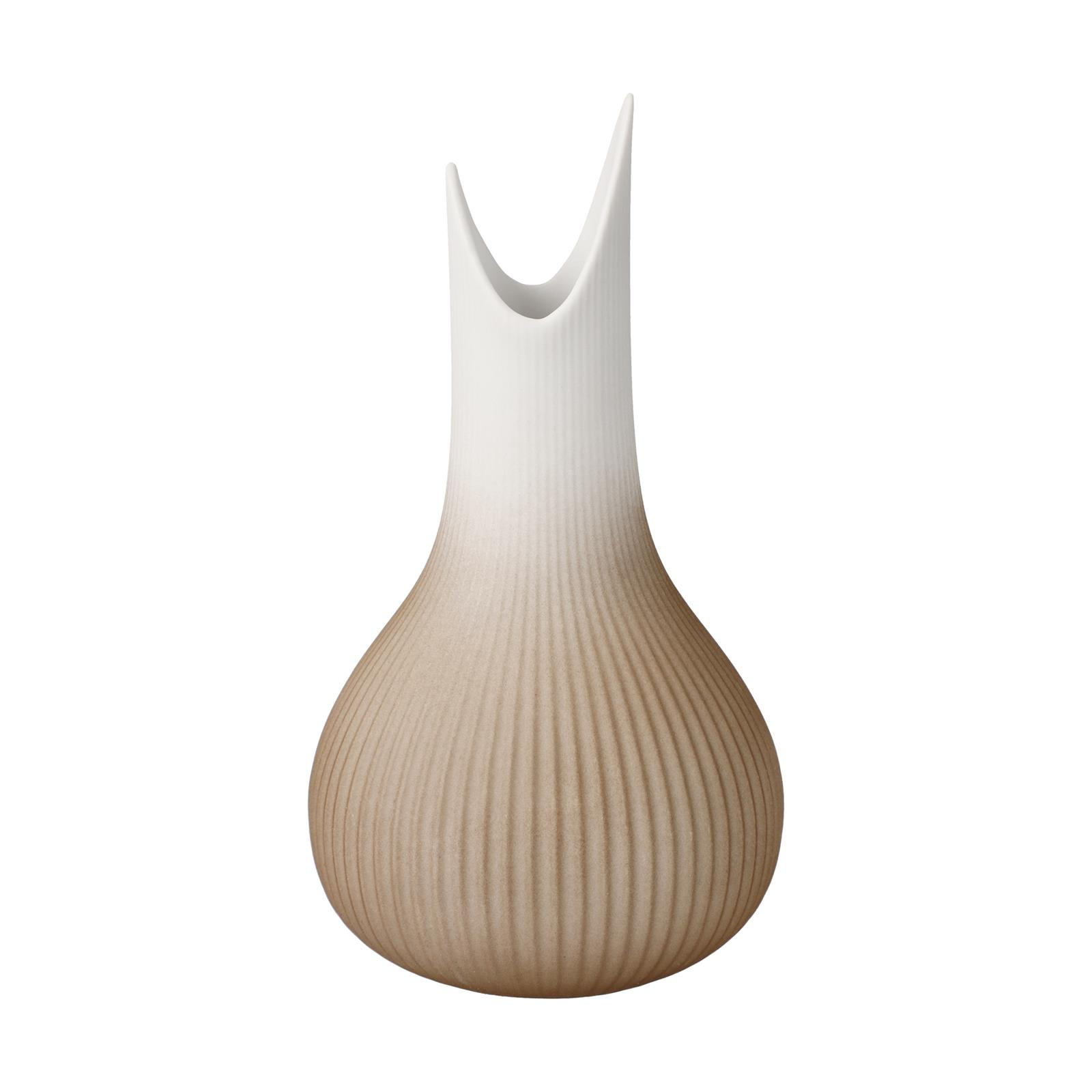 VASE Studio 8 Raindrop Powder beige 15 cm - Beige, Keramik (15cm) - Goebel