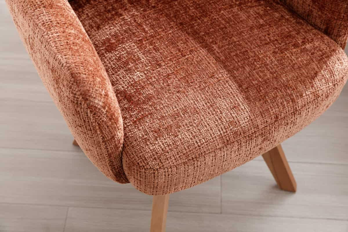 STUHL BIG GEORGE Chenille Braun 90 cm - Braun, Holz/Kunststoff (60/92/67cm) - riess-ambiente