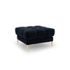 POUF Mamaia aus Samt dunkelblau - Dunkelblau, Textil (60/41/60cm) - Micadoni