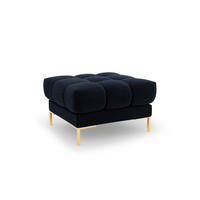 POUF Mamaia aus Samt dunkelblau - Dunkelblau, Textil (60/41/60cm) - Micadoni