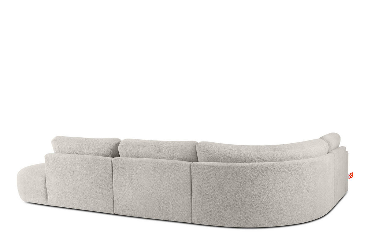 ECKSOFA RECHTS ZUCCO, Braun - Braun, Holz/Holzwerkstoff (224/373cm) - KONSIMO®