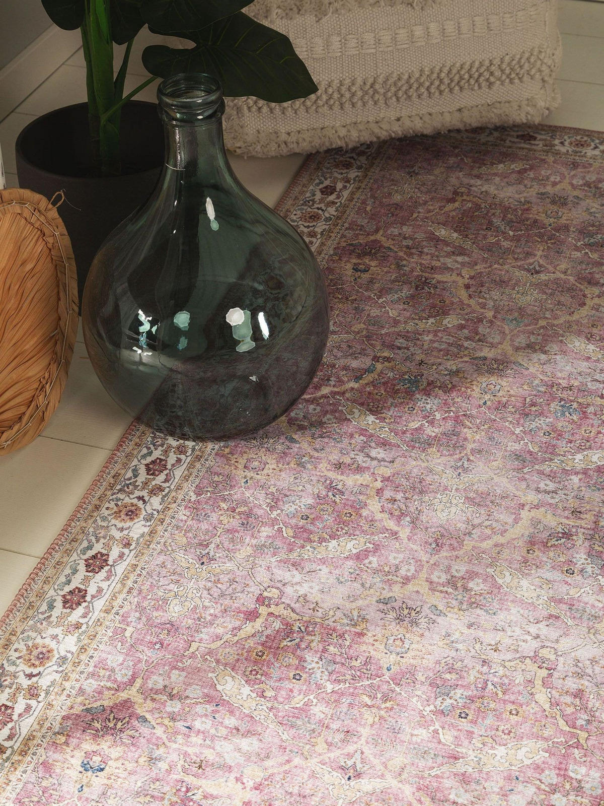 LÄUFER Laury Rosa 80x240 cm - Pink, Kunststoff/Textil (80/1cm) - KUNSTLOFT