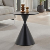 COUCHTISCH ISOMA - Schwarz, Metall (50/50/55cm) - IDIMEX