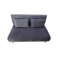 SCHLAFSOFA ennis grau 2-sitzer cord - Grau, Holzwerkstoff (130/78/82cm) - Concept Usine