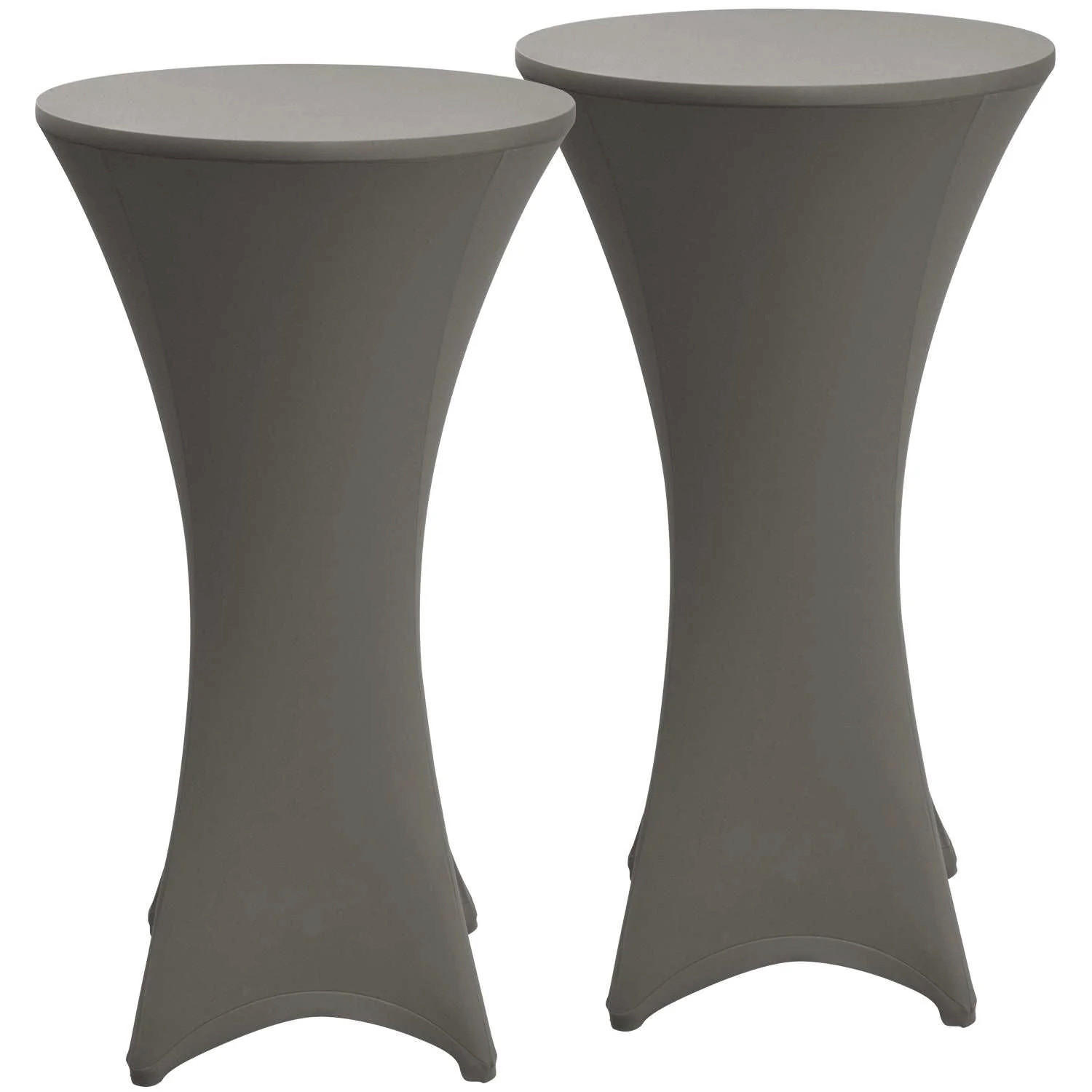 STEHTISCHHUSSE Stella Ø 60cm Anthrazit (2tlg) - Anthrazit, Textil (600/120cm) - Beautissu 