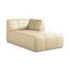 SOFAELEMENT Rechts Kunstleder Beige - Beige/Schwarz, Holzwerkstoff/Kunststoff (101/77/175cm) - Makamii