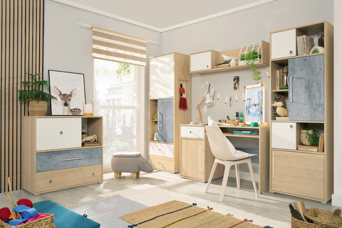 BÜCHERREGAL PONTE 60x40x182 cm, Regal Weiß - Weiß, Holzwerkstoff (60/182/40cm) - MASSENO