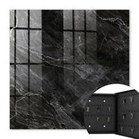 SCHLÜSSELBOX Schwarz 30x30 cm- Türöffnung nach rechts - Stilvolle Eleganz - Schwarz, Metall (30/30/5cm) - TULUP